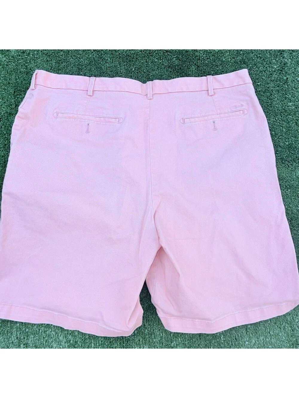 IZOD Saltwater Shorts Men’s 42 Lot of 2 Pink Coral Stretch Chino 9.5 10 Inseam